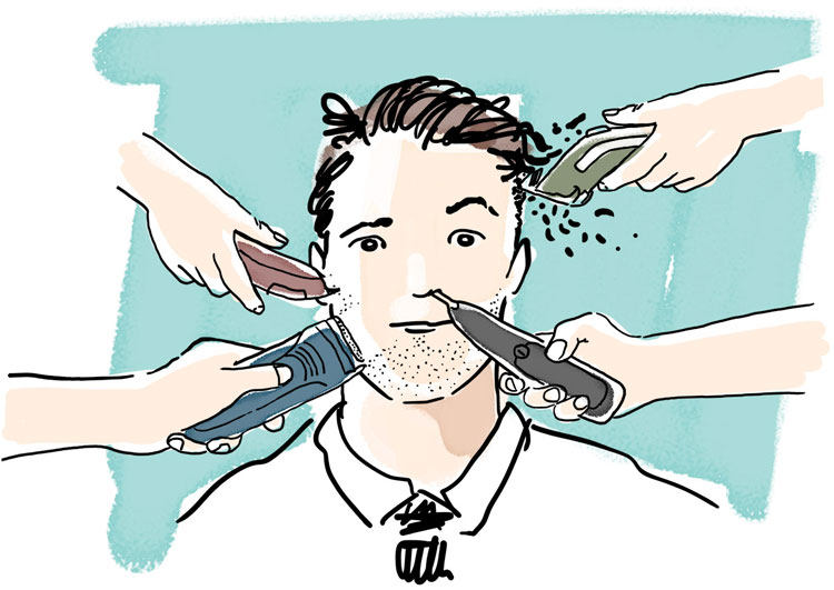 Hombre en la barber&iacute;a